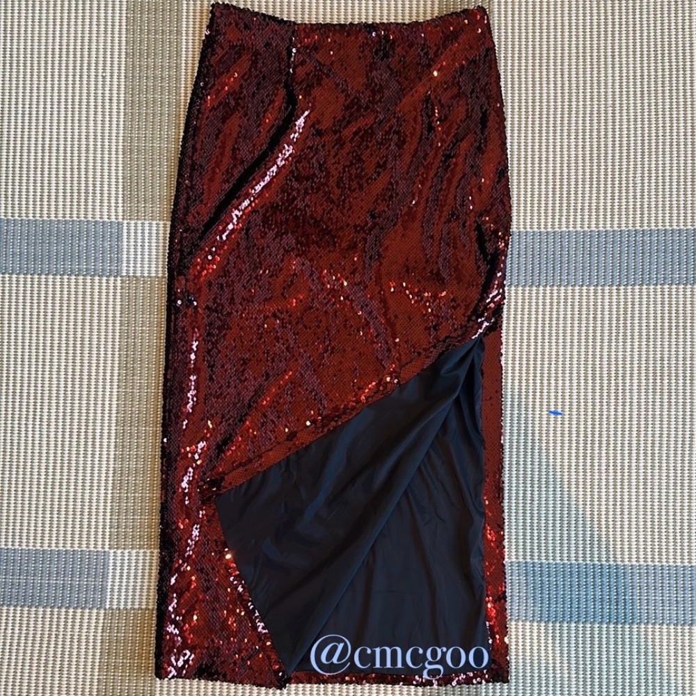 GOOP G. Label Flynn Sequin Skirt, NWT